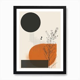 Abstract Minimalistic Geometric Contemporary Boho 11 Art Print