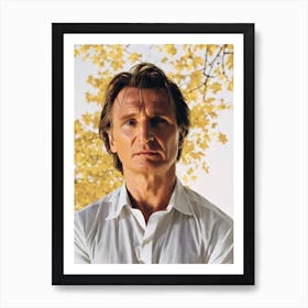 Liam Neeson Retro Collage Movies Art Print