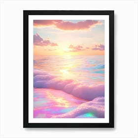 Beach Wallpaper Art Print