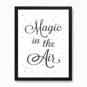 Magic in the Air Xmas typography 1 Poster