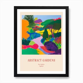 Colourful Gardens Kew Gardens United Kingdom 3 Red Poster Art Print