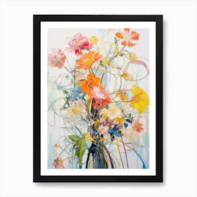 Abstract Flower Painting Everlasting Flower 3 Art Print