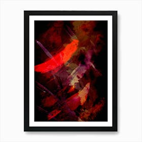 Night sky abstract Painting Art Print