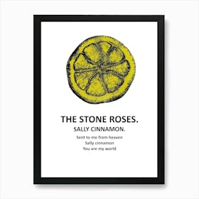 Stone Roses Sally Cinnamon 2 Art Print