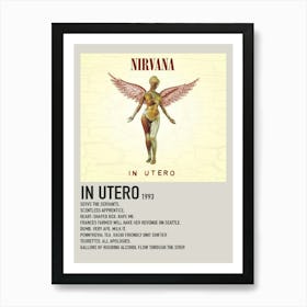 Nirvana Poster Vintage Album Music Decorative Canvas Art Print