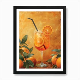 Orange Cocktail 9 Art Print