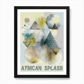 African Splash Art Print