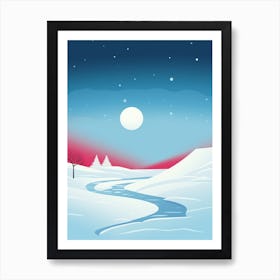 Polar Abstract Minimalist 7 Art Print