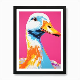 Andy Warhol Style Bird Goose 2 Art Print