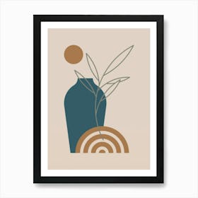 Plant In A Vase 5 Art Print