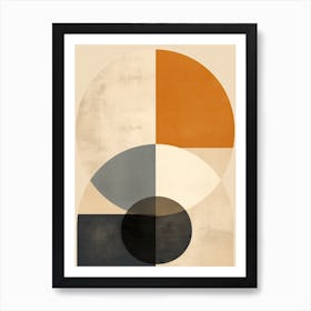 Abstract Circles, Bauhaus 10 Art Print
