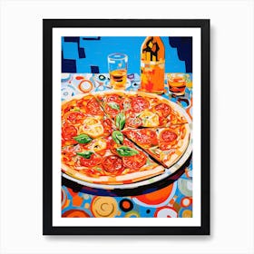 Pizza Pop Art Inspired 2 Art Print