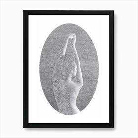 Noise (Black And White) Art Print