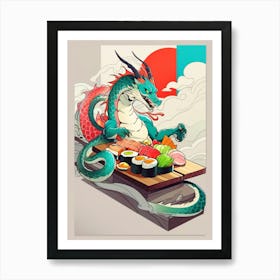 Japanese Dragon Art Print