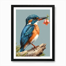 Kingfisher 9 Art Print