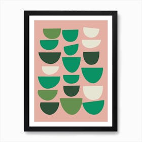 Green Bowls Art Print