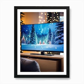 Abstract Beauty Captured In A First Person Perspective On A Wide Flat Screen Adorned With Vibrant S (2) Art Print