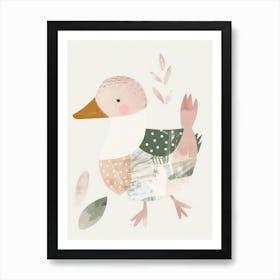 Charming Nursery Kids Animals Duck 2 Art Print