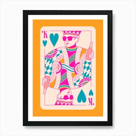 King Of Hearts Art Print