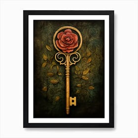 Key And Rose - The Dark Tower Series 3 Art Print