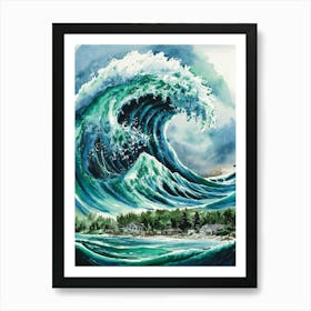 Great Wave Off Kanagawa 3 Art Print