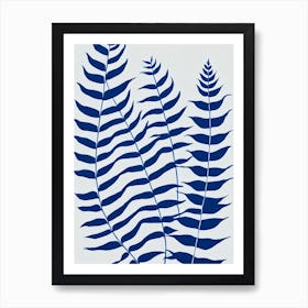 Ferns Stencil Style Art Print