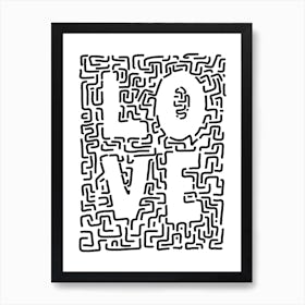 Doodle Love Art Print