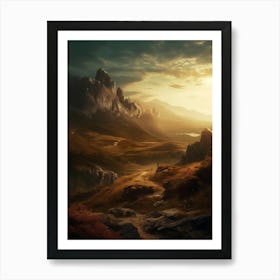 Landscape Painting 7 Art Print