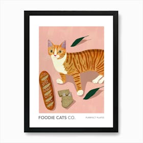 Foodie Cats Co Cat And Baguette 3 Poster