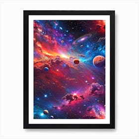 Galaxy Painting 2 Art Print