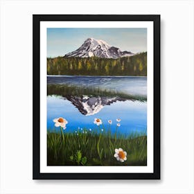 Mt Rainier Art Print