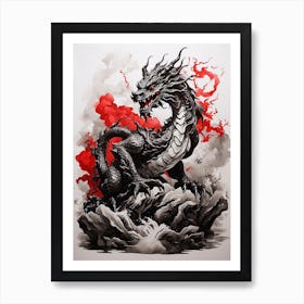 Black Dragon Art Print