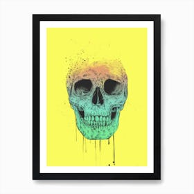 Pop Art Skull Art Print