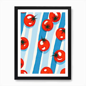 Cherry Tomatoes Summer Illustration 7 Art Print