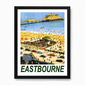 Eastbourne, Vintage Travel Poster Art Print