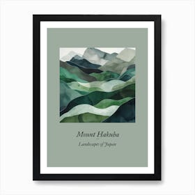 Landscapes Of Japan Mount Hakuba 34 Art Print