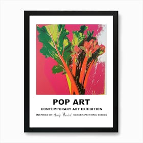 Poster Rhubarb Pop Art 4 Art Print