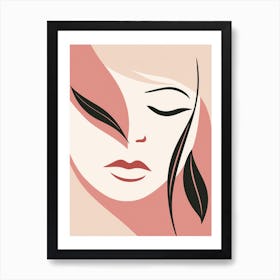 Woman'S Face 4 Art Print