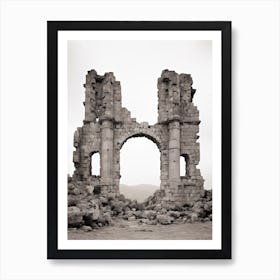 Byblos, Lebanon, Black And White Photography 1 Art Print