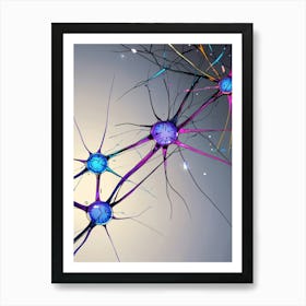 Neuron Stock Videos & Royalty-Free Footage Art Print