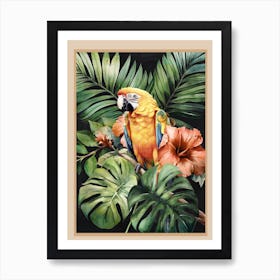 Tropical Parrot Art Print