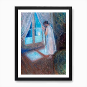 The Girl By The Window, Edvard Munch Art Print