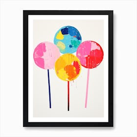 Lollipops Colour Pop 2 Art Print