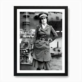 Woman In Uniform 2 Art Print