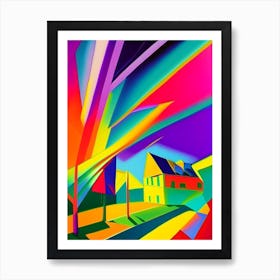 Solar Wind Abstract Modern Pop Space Art Print