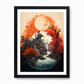 Japanese Landscape Art Print