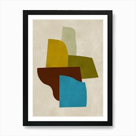 Modern geometric shapes 21 Art Print