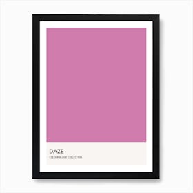 Daze Colour Block Poster Art Print