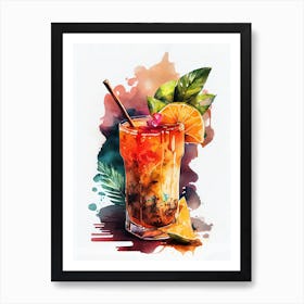 Tequila Cocktail drinks Art Print