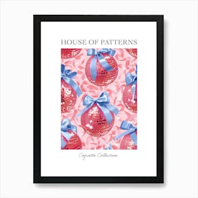 Coquette Disco Balls 5 Pattern Poster Art Print